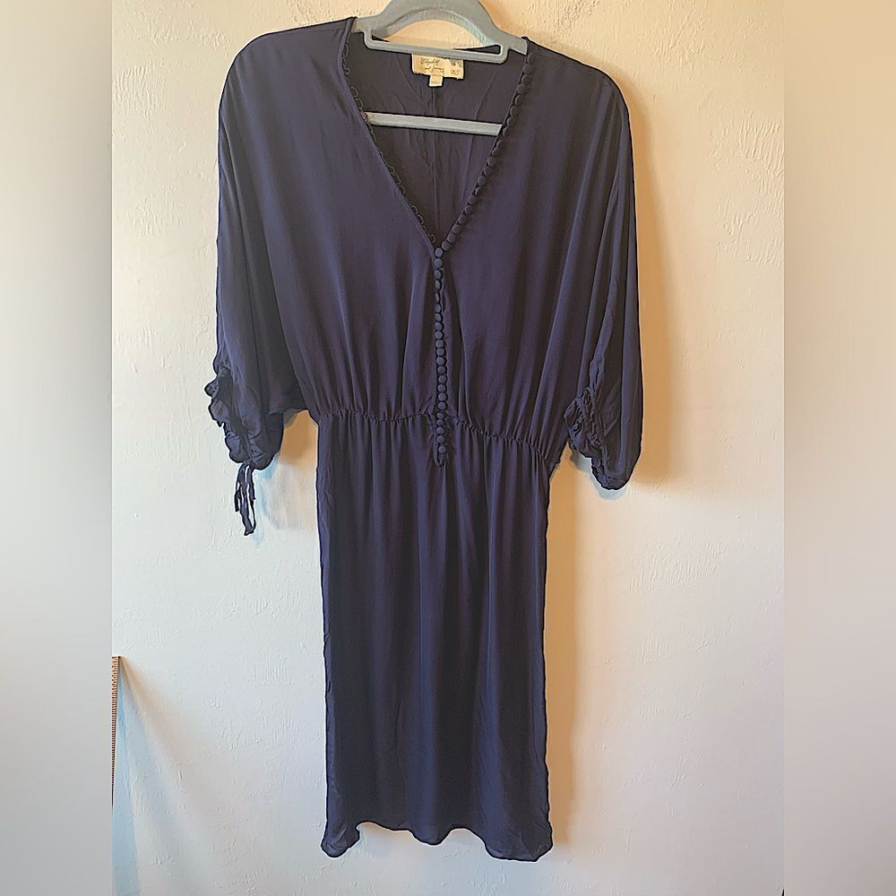 Elizabeth and James purple silk dress size XS